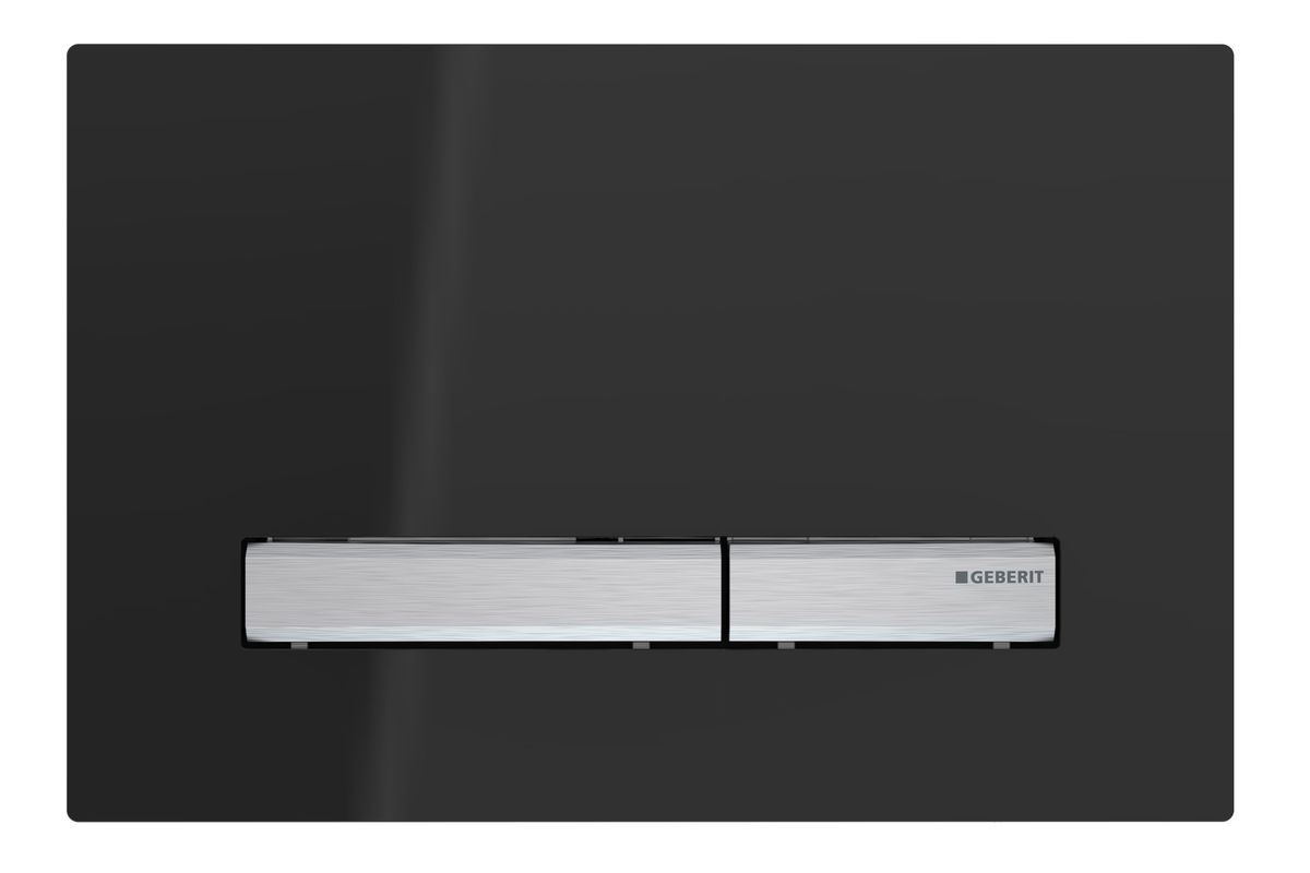 Geberit Sigma50 betjeningsplade, zink/sort