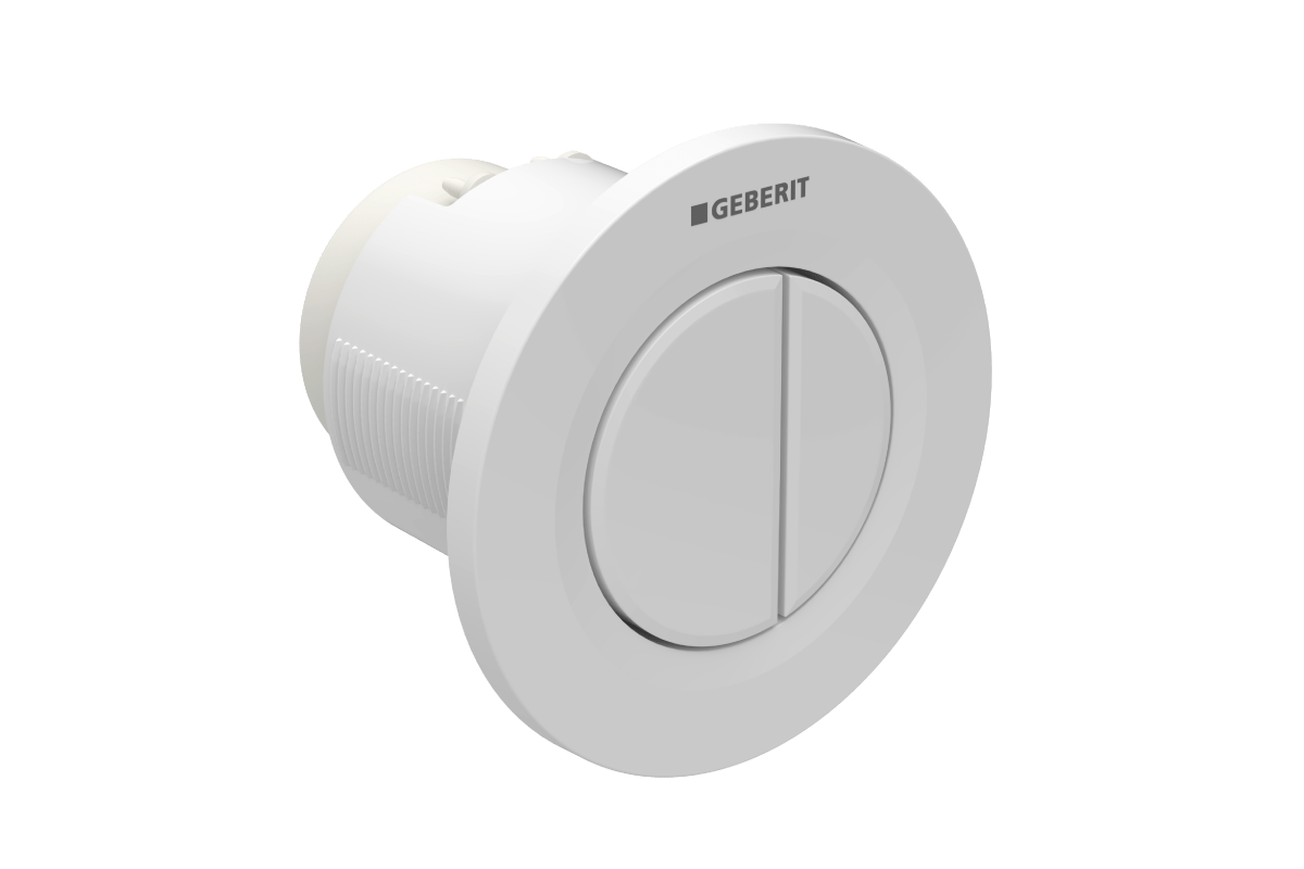 Geberit Omega01 betjeningsplade til mur, krom