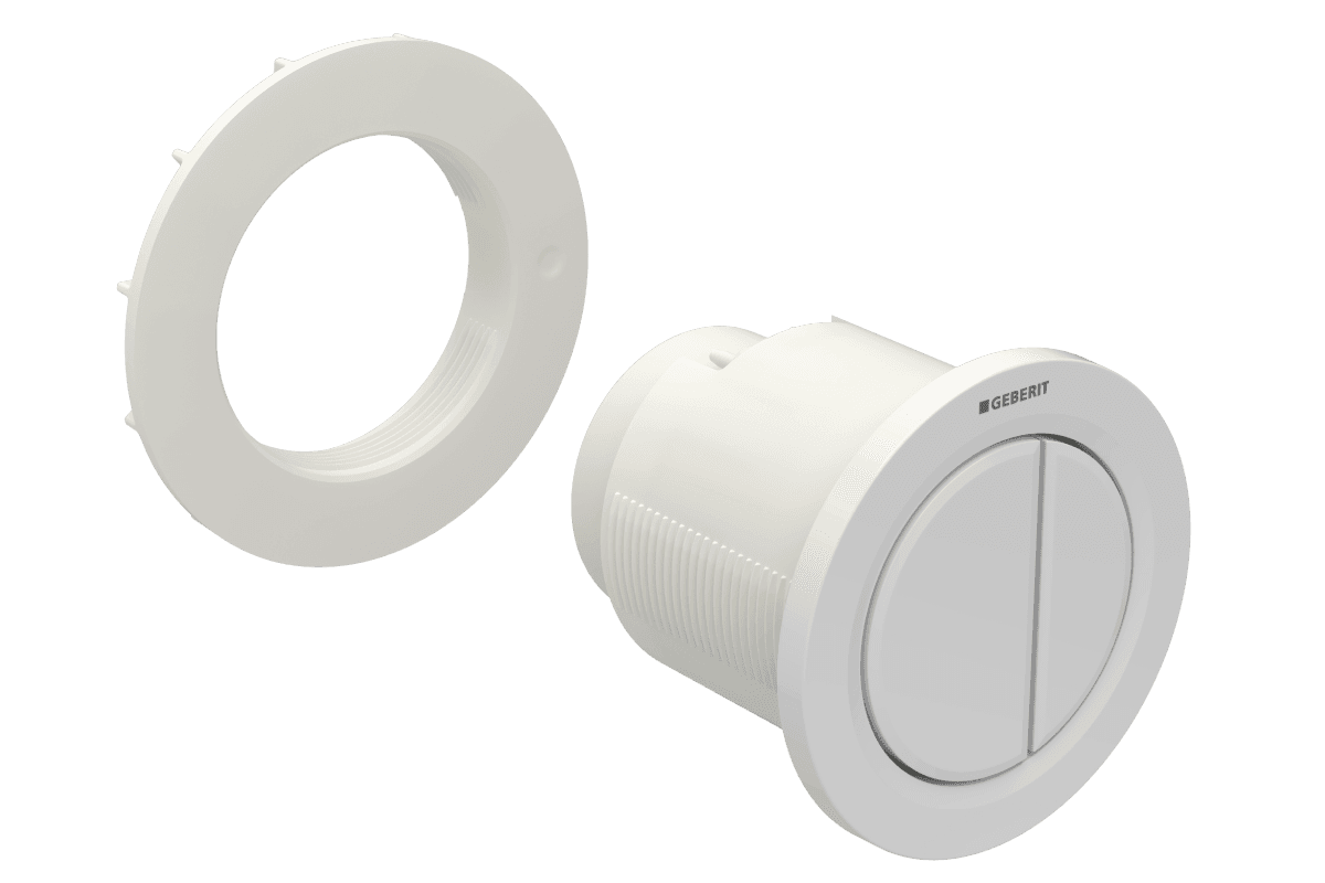 Geberit Omega01 betjeningsplade til gips, krom