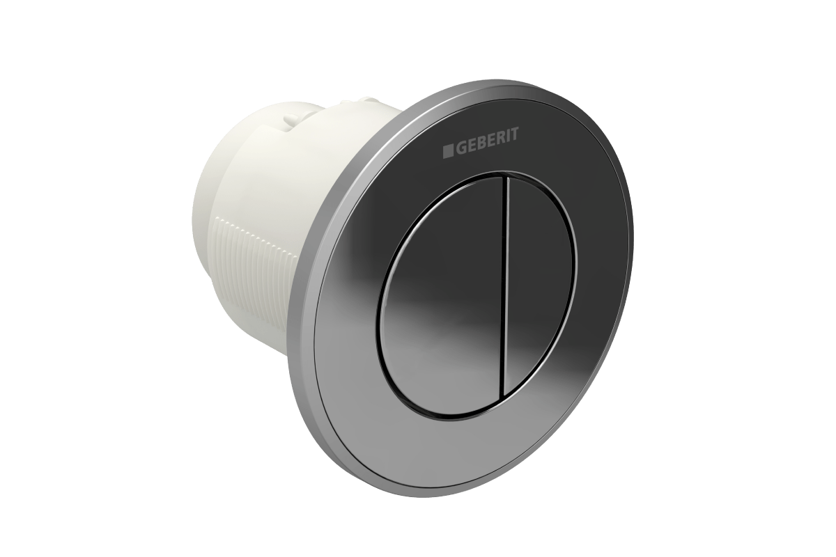 Geberit Omega10 betjeningsplade til mur, kr/hvid
