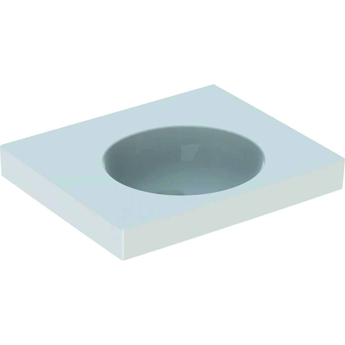 Geberit Preciosa II håndvask 600x500x165mm t/bolte hvid porcelæn KeraTect 635163680