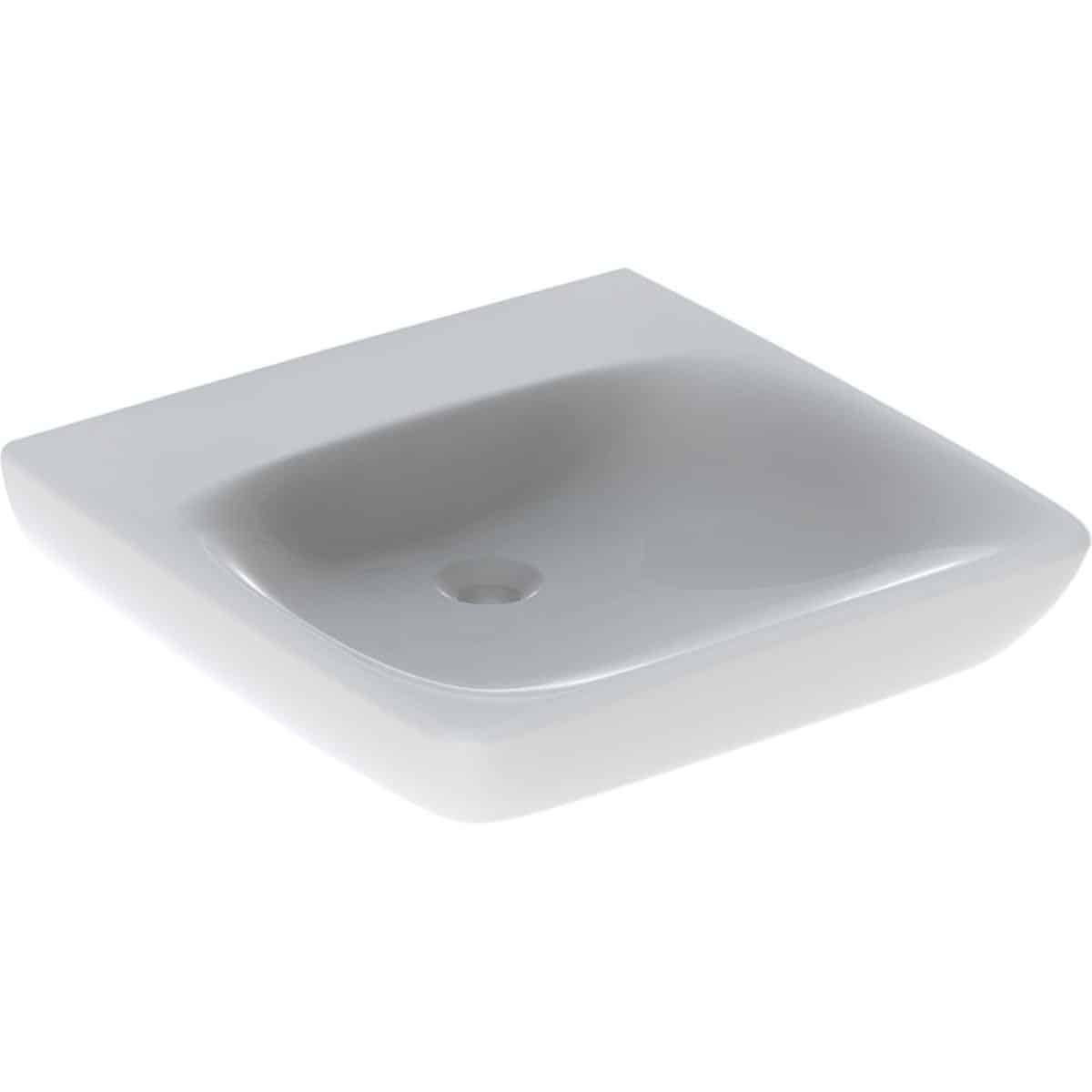 Geberit Renova Comfort håndvask 550 x 550 x 150 mm, hvid porcelæn