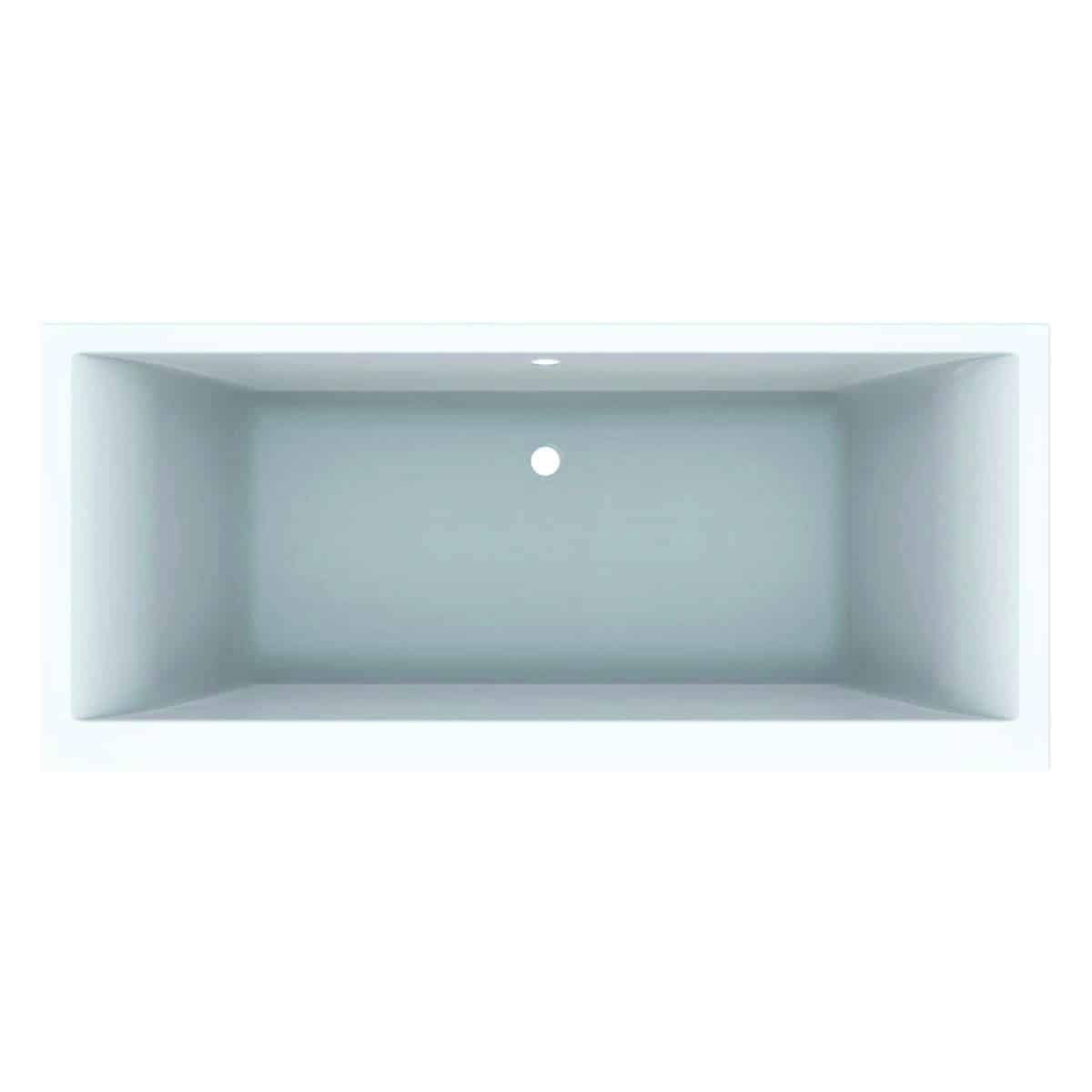 Geberit Renova Plan badekar 1800 x 800 x 460 mm med ben hvid