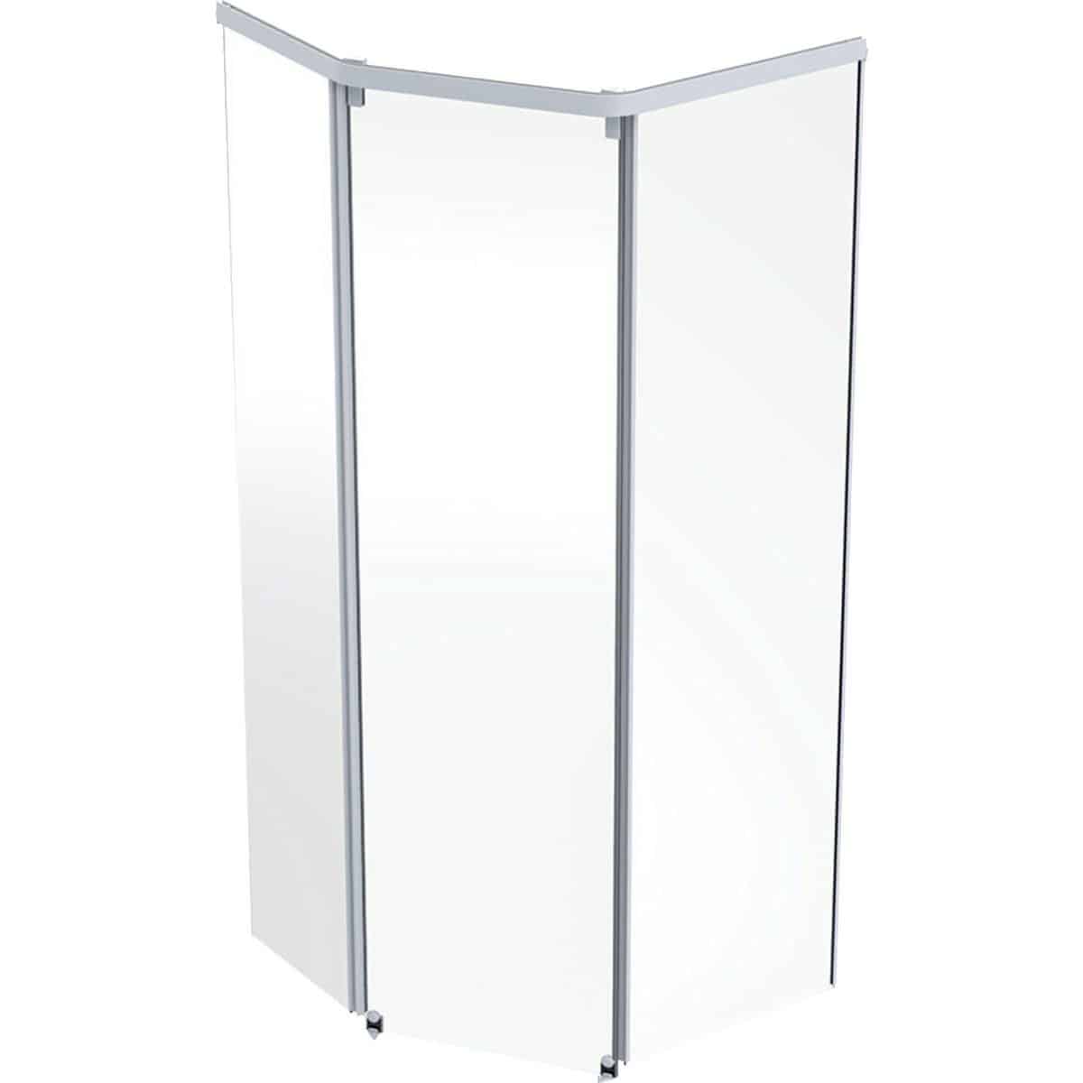 Ifo Showerama frontelement 1000 x 1000 mm, hvid/klar alu