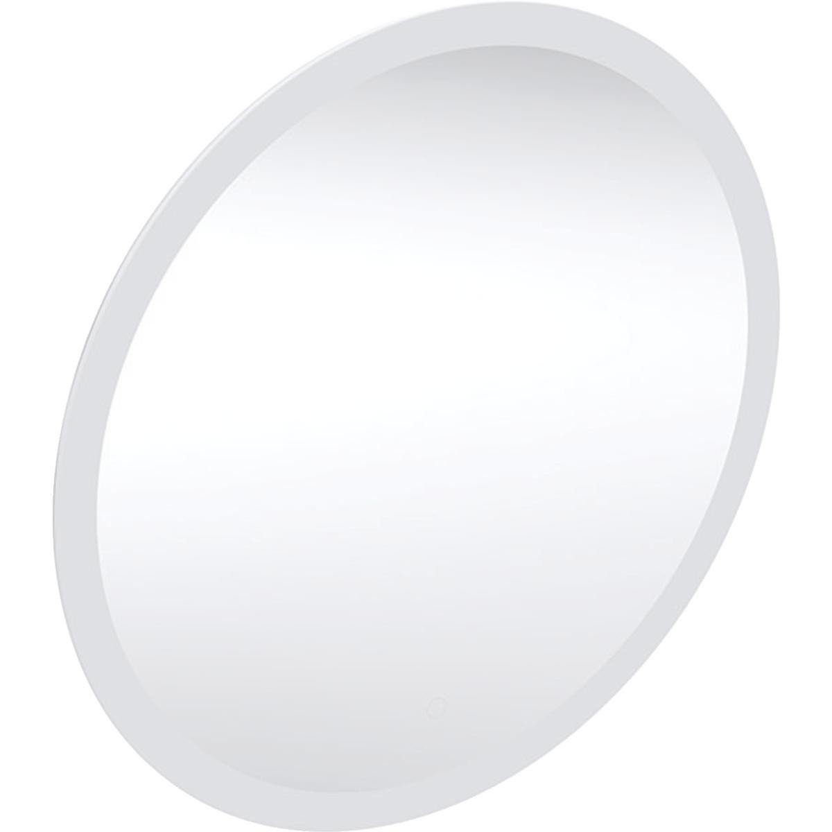 Geberit option round spejl med lys ø50 cm, aluminium