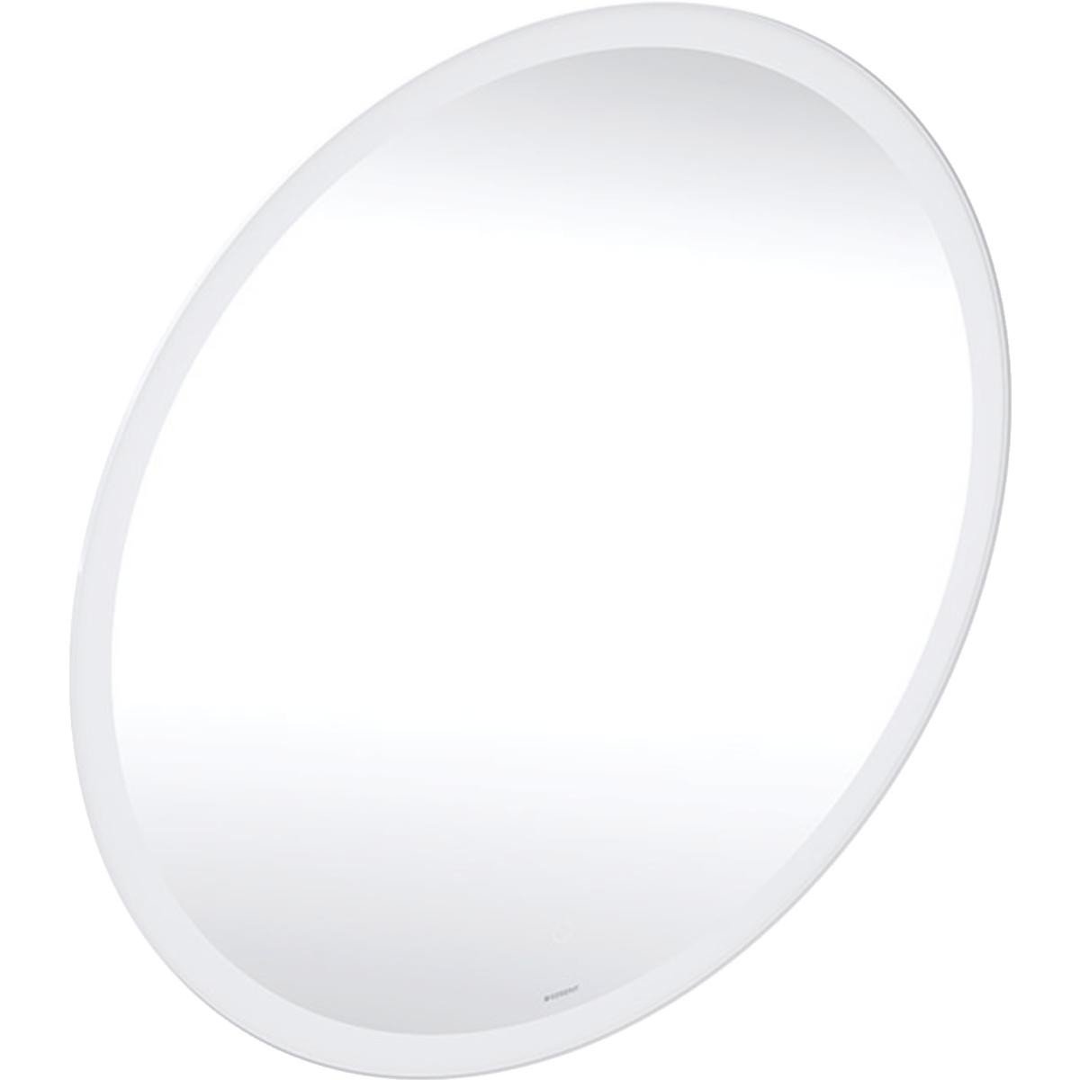 Geberit option round spejl med lys ø60 cm, aluminium