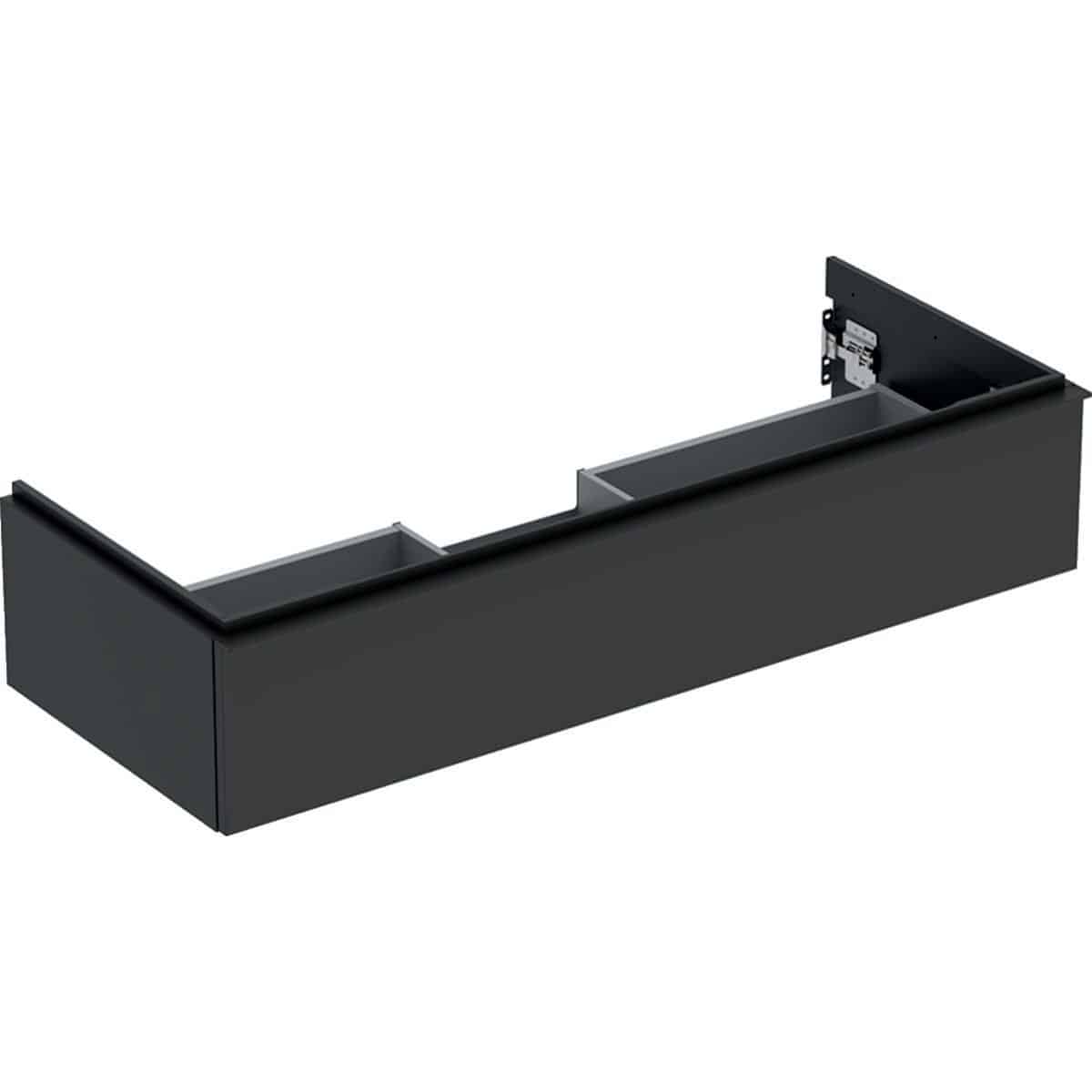 Geberit Icon vaskeskab 1184 x 476 x 247 mm, 1 skuffe, Lava højkomprimeret trelags-spånplade, mat lak