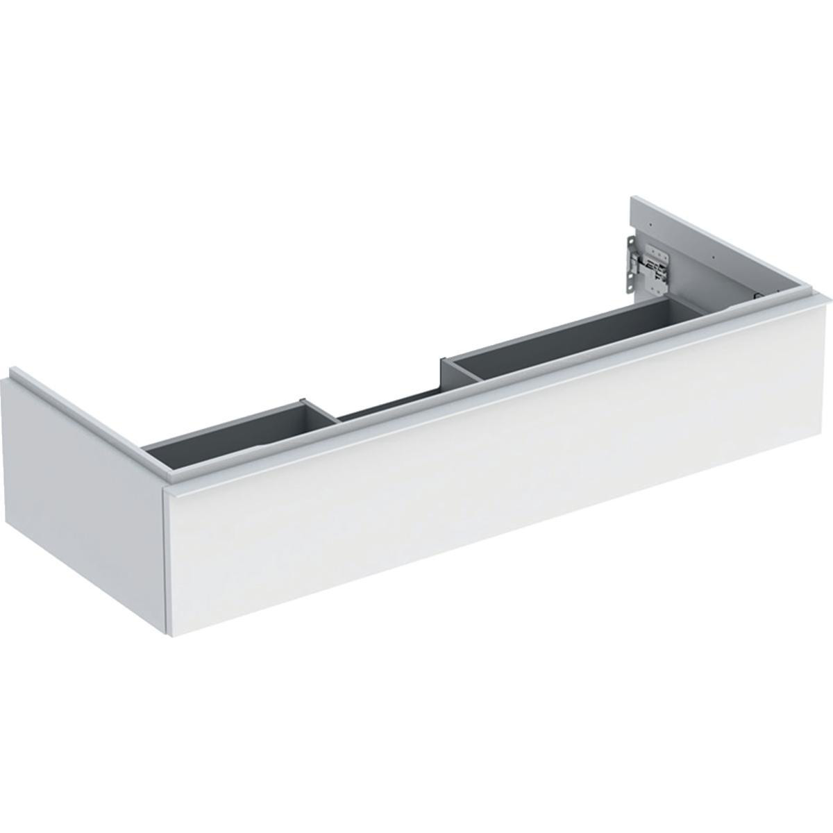 Geberit Icon vaskeskab 1184 x 476 x 247 mm, 1 skuffe, hvid højkomprimeret trelags-spånplade, mat lak