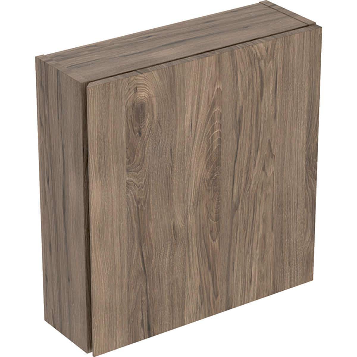 Geberit Icon overskab 450 x 150 x 467 mm, 1 låge, nøddetræ højkomprimeret trelags-spånplade, melamin