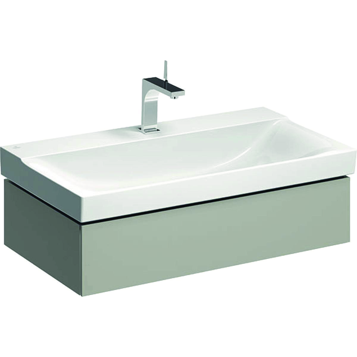 Geberit XENO2 vaskeskab 880x220x462mm m/skuffe greige spånplade lak 500.508.00.1