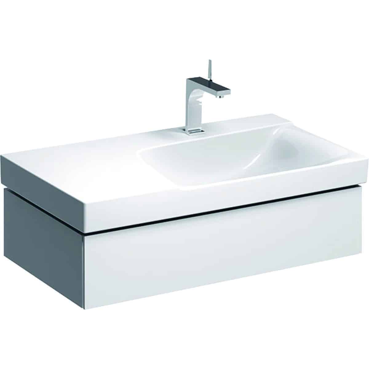 Geberit XENO2 vaskeskab 880x220x462mm m/skuffe hvid spånplade lak 500.514.01.1