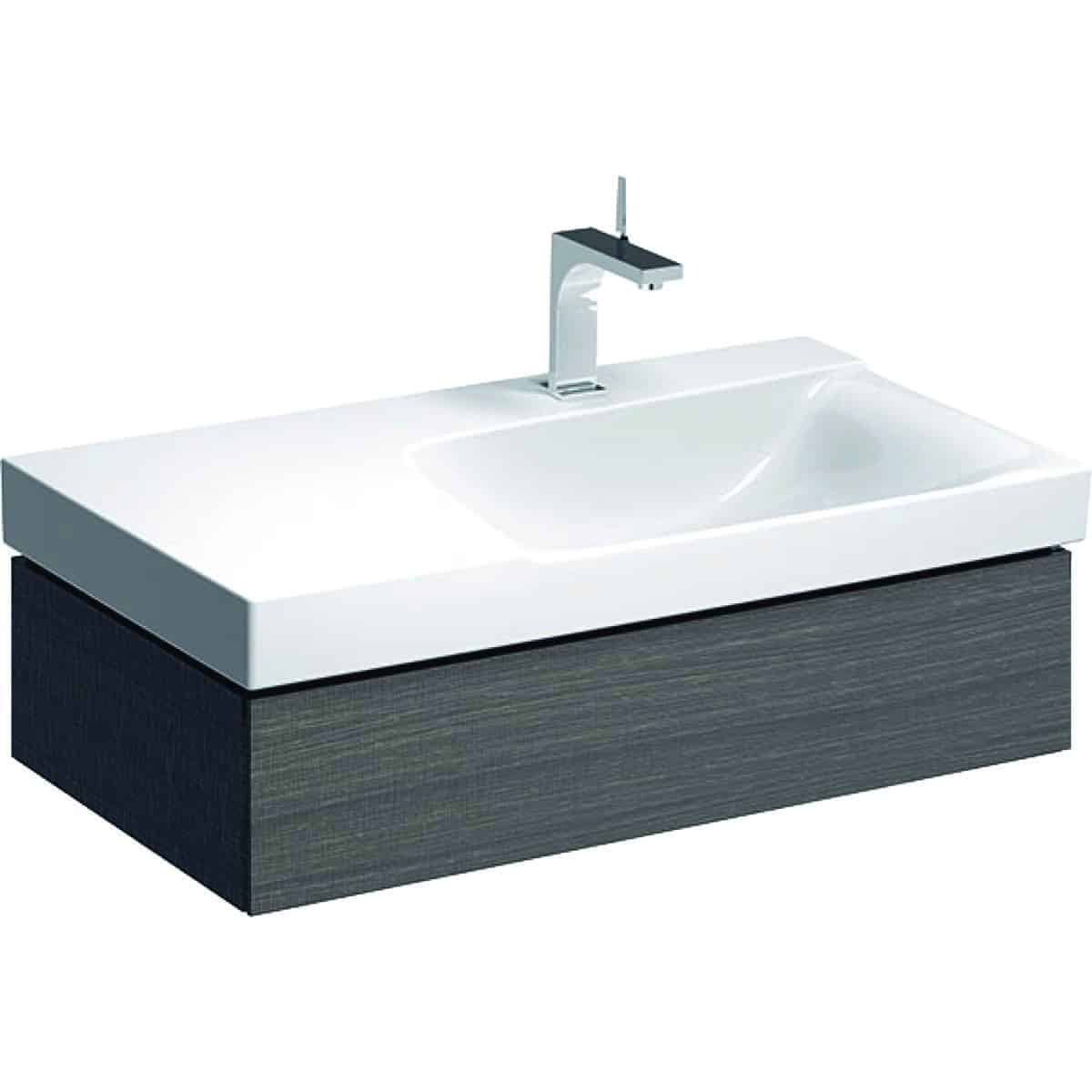 Geberit XENO2 vaskeskab 880x220x462mm m/skuffe scultura-grå spånplade melamin 500.514.43.1