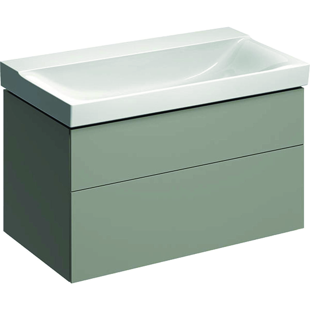 Geberit XENO2 vaskeskab 880x530x462mm m/2skuffer greige spånplade lak 500.509.00.1