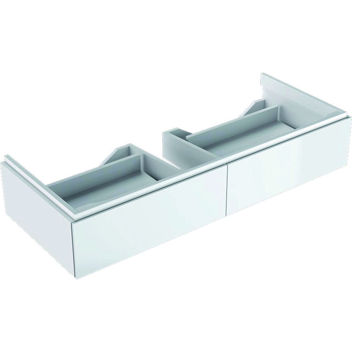 Geberit XENO2 vaskeskab 1174x220x462mm m/2skuffer hvid spånplade lak