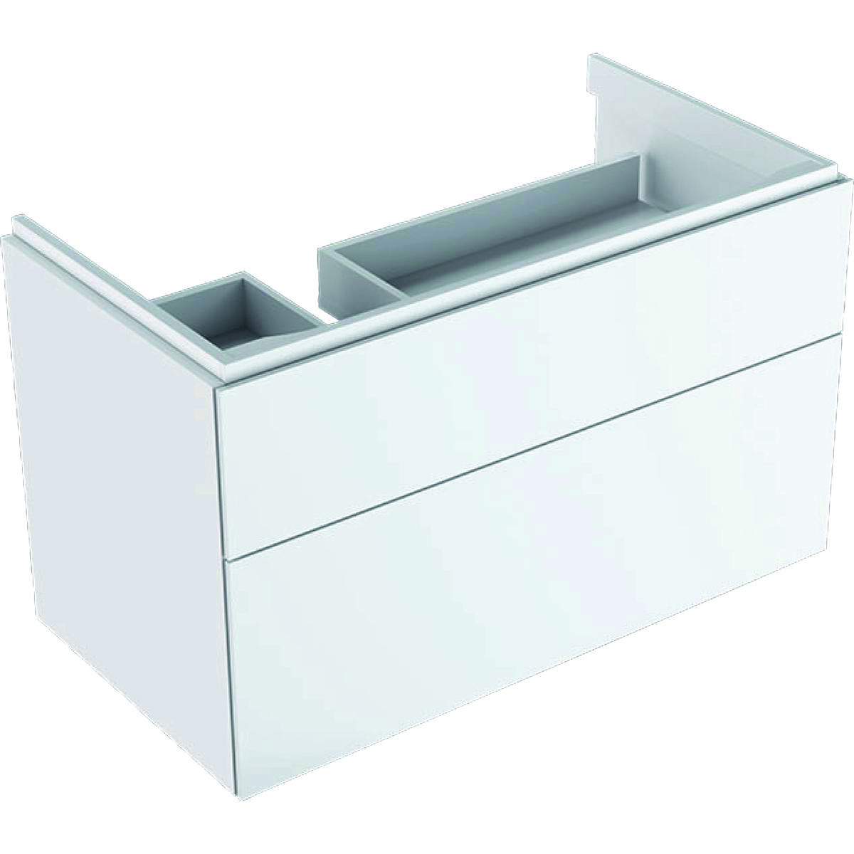 Geberit XENO2 vaskeskab 880x530x462mm m/2skuffer hvid spånplade lak 500.515.01.1