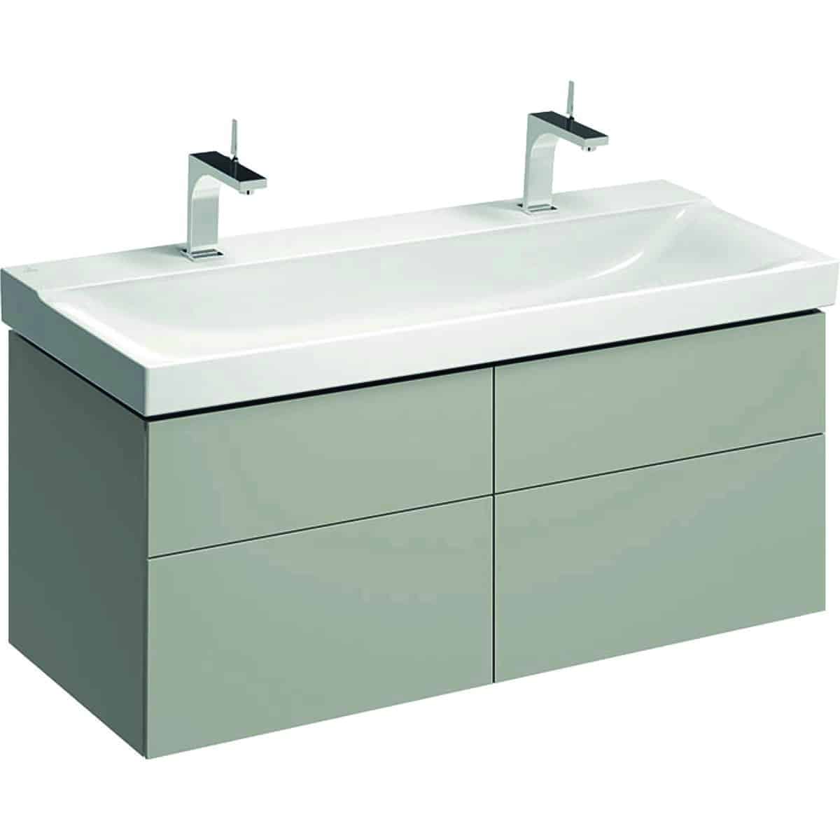 Geberit XENO2 vaskeskab 1174x530x462mm m/4skuffer greige spånplade lak