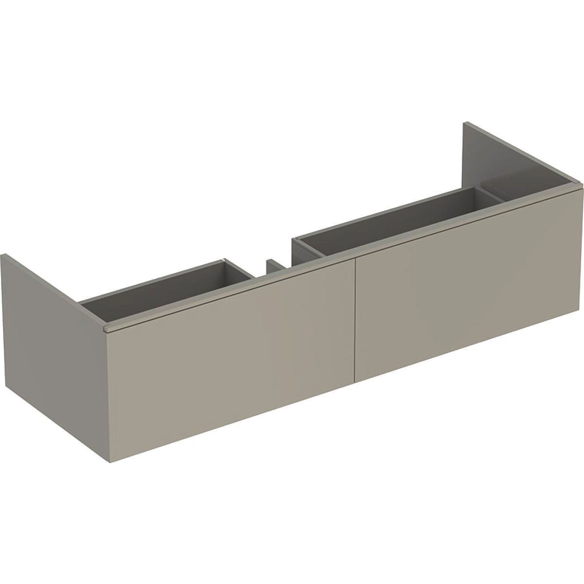 Geberit XENO2 vaskeskab 1395x350x473mm m/2skuffer greige spånplade lak