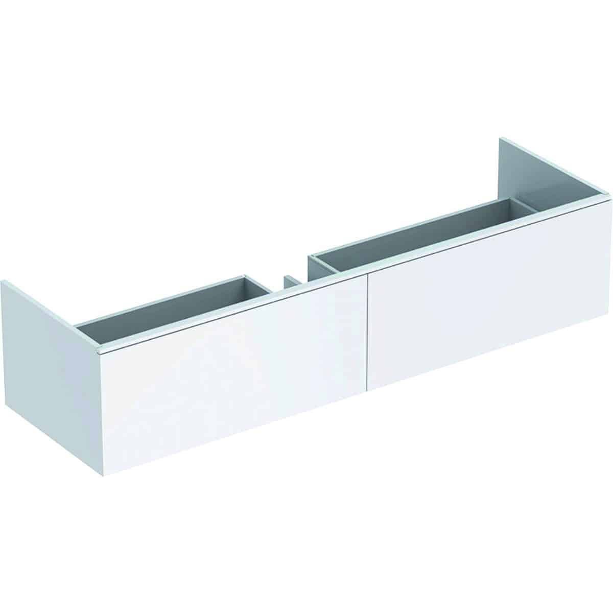 Geberit XENO2 vaskeskab 1595x350x473mm m/2skuffer VARICOR hvid nr. 016 spånplade lak