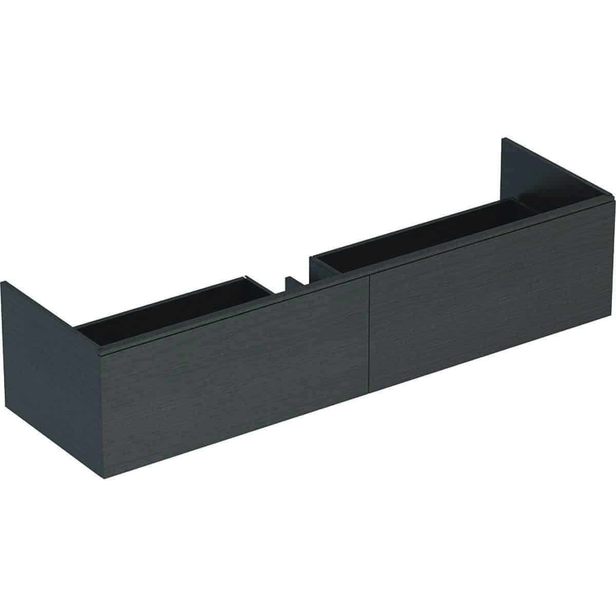 Geberit XENO2 vaskeskab 1595x350x473mm m/2skuffer scultura-grå spånplade melamin