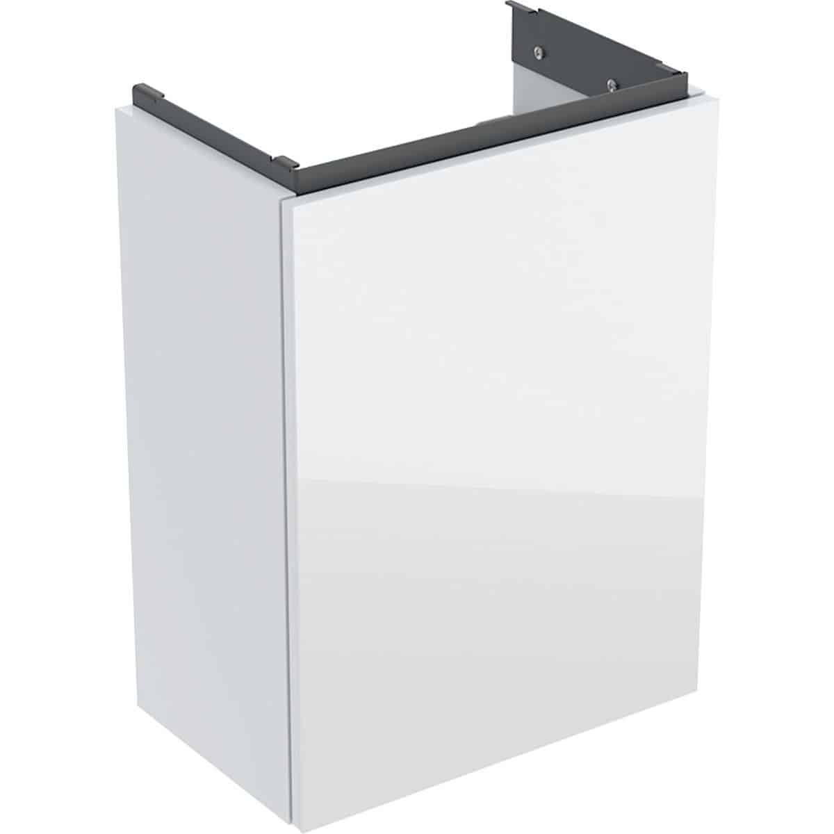 Geberit Acanto underskab til håndvask 40 cm 1 låge hvid glas blankt/håndtag hvid mat