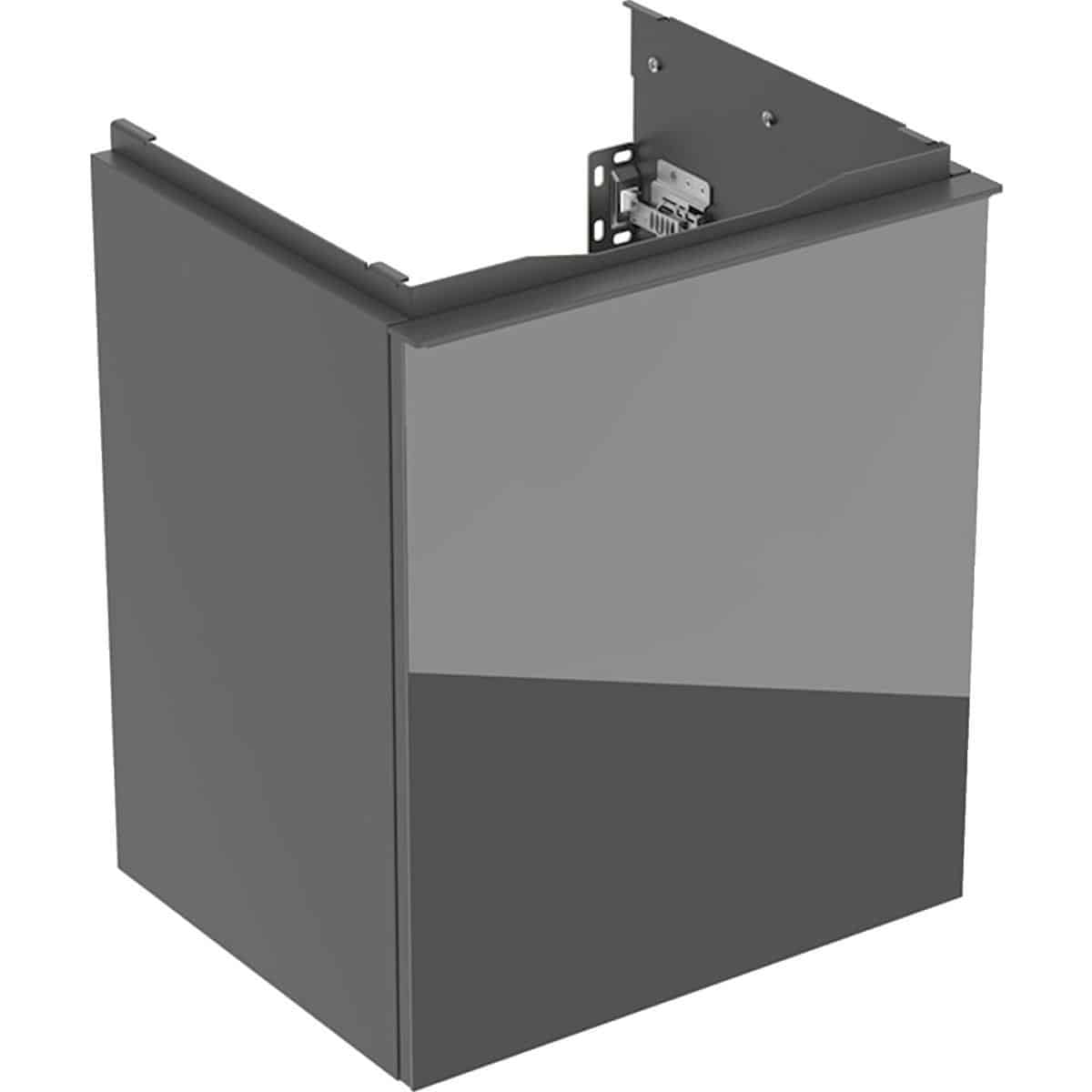 Geberit Acanto underskab til håndvask 45 cm 1 sk lava glas blankt/håndtag lava mat
