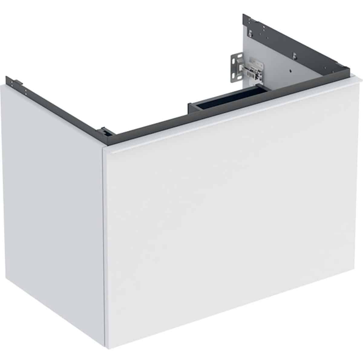Geberit Acanto underskab til håndvask 75 cm 1 sk + 1 indv sk hvid mat/håndtag hvid mat