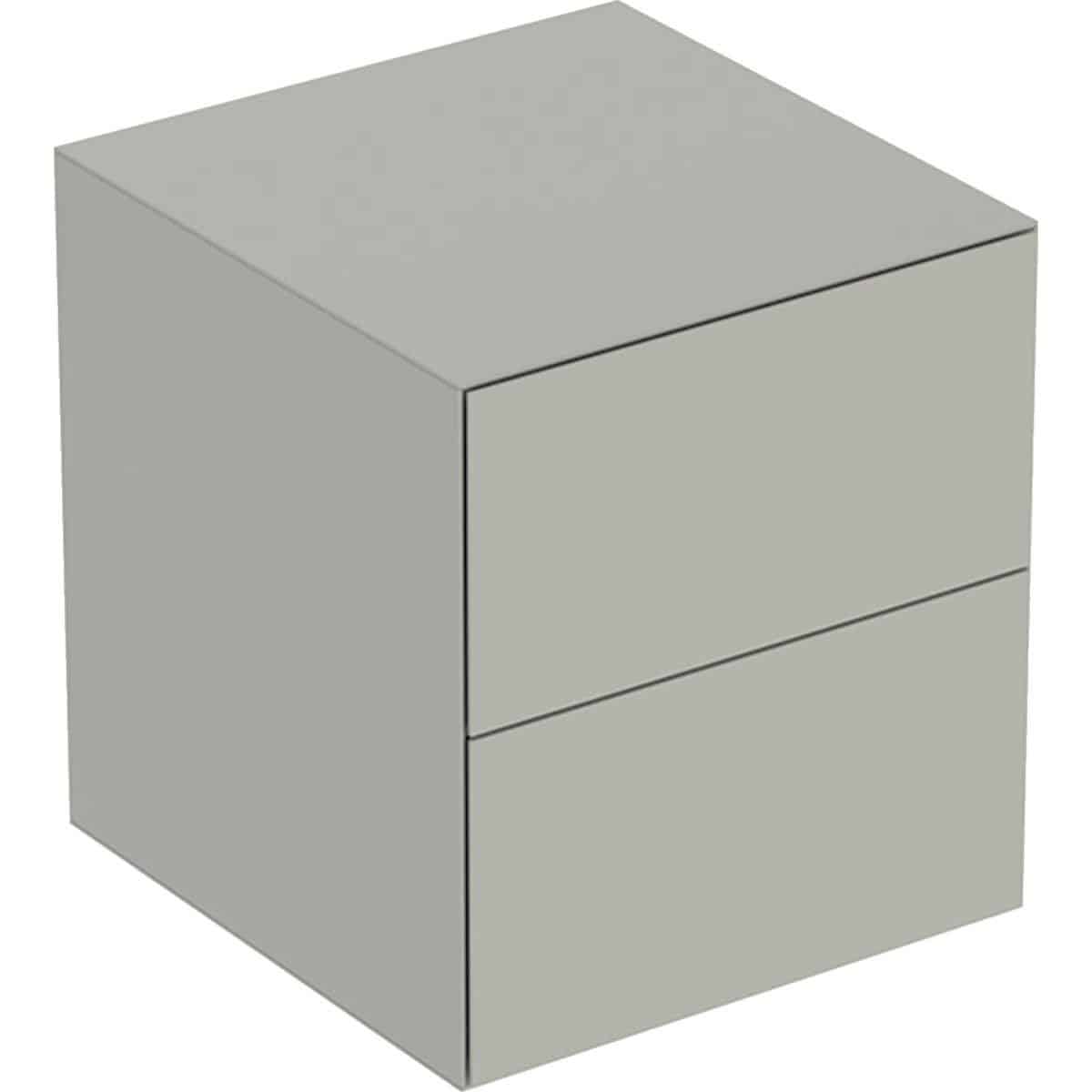 Geberit ONE sideskab to skuffer, 450 x 470 x 492 mm, greige