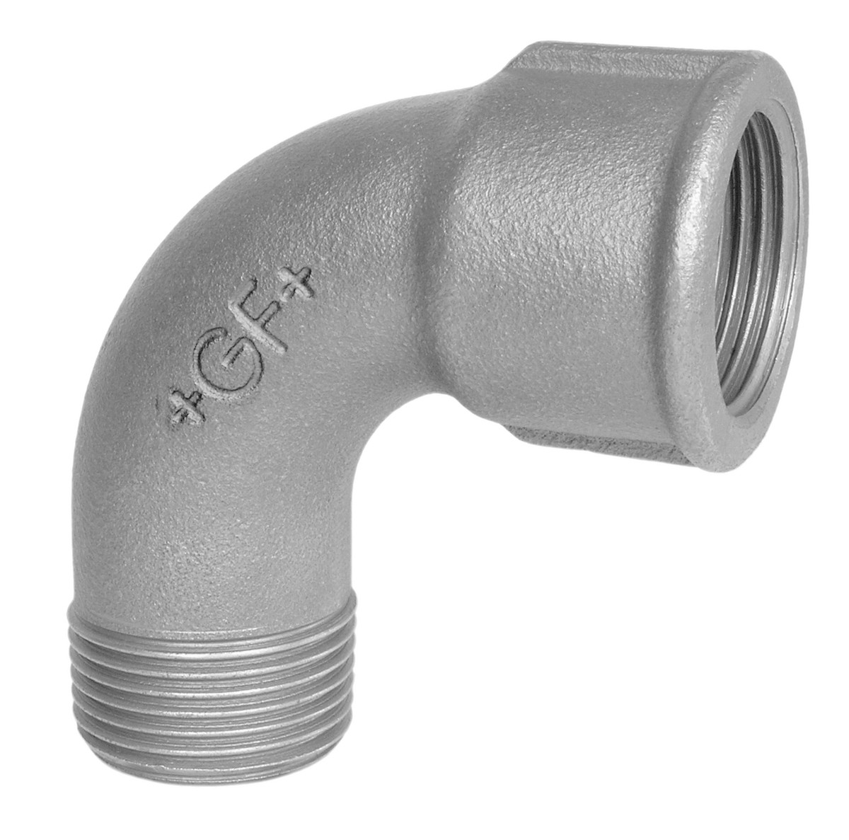 Bøjning 90° sort kort muffe/nippel 1/2 - Georg Fischer - Bøjning 90° sort kort muffe/nippel 1/2 - Billede 2