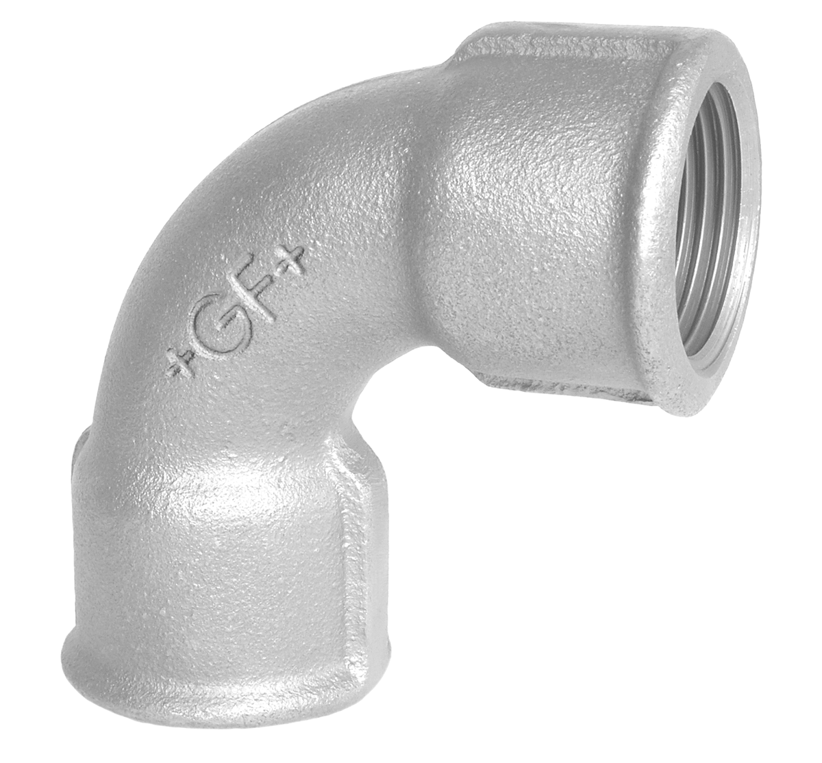 Bøjning 90° galvaniseret kort muffe/muffe 2 - Georg Fischer - Bøjning 90° galvaniseret kort muffe/muffe 2