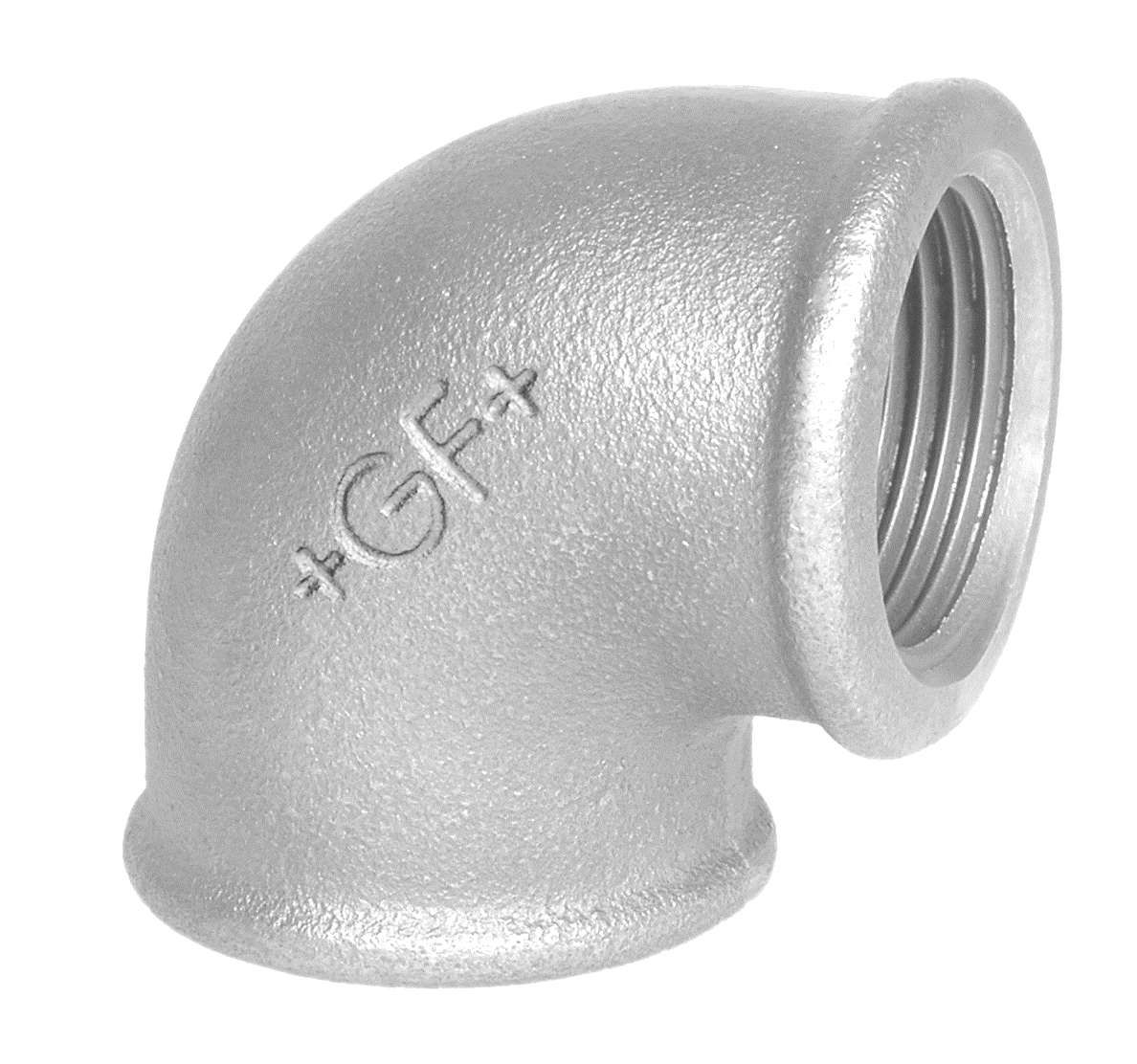 Vinkel 90° galvaniseret muffe/muffe 2 - Georg Fischer - Vinkel 90° galvaniseret muffe/muffe 2
