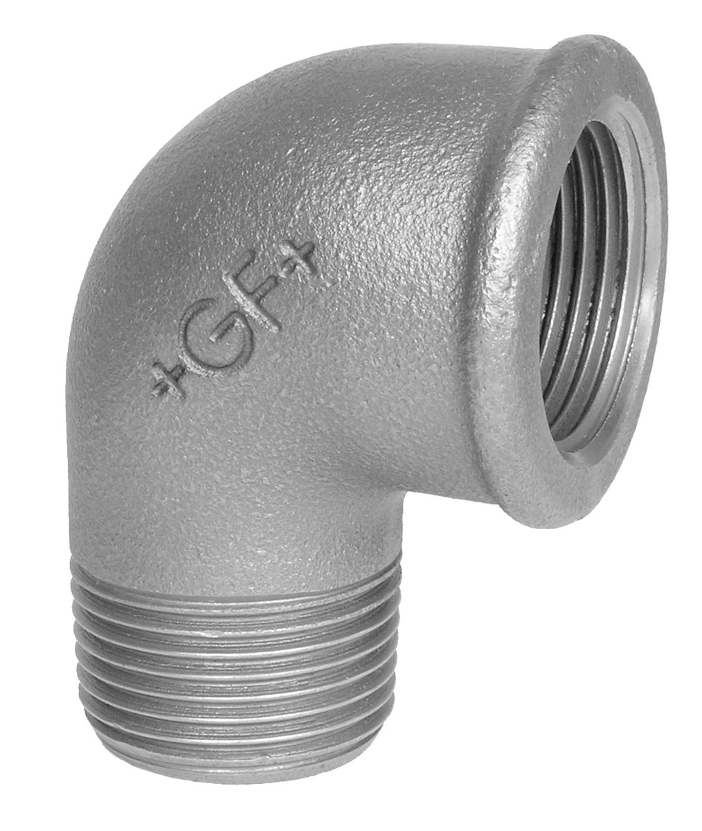 Vinkel 90° sort muffe/nippel 1 x 3/4 - Georg Fischer - Vinkel 90° sort muffe/nippel 1 x 3/4 - Billede 3