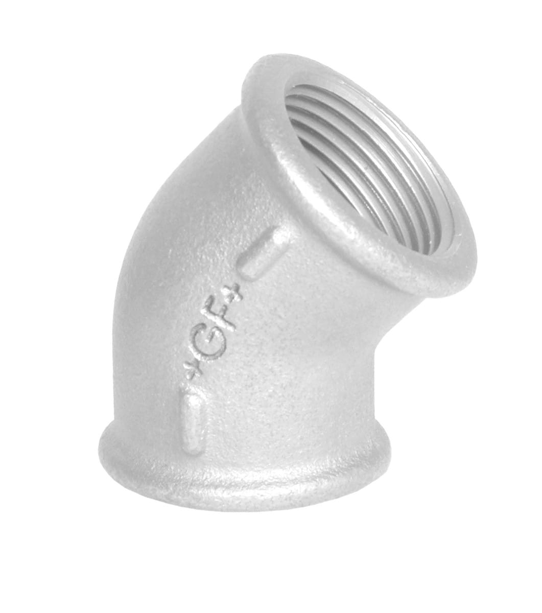 Vinkel 45° galvaniseret muffe/muffe 1/2 - Georg Fischer - Vinkel 45° galvaniseret muffe/muffe 1/2 - Billede 3