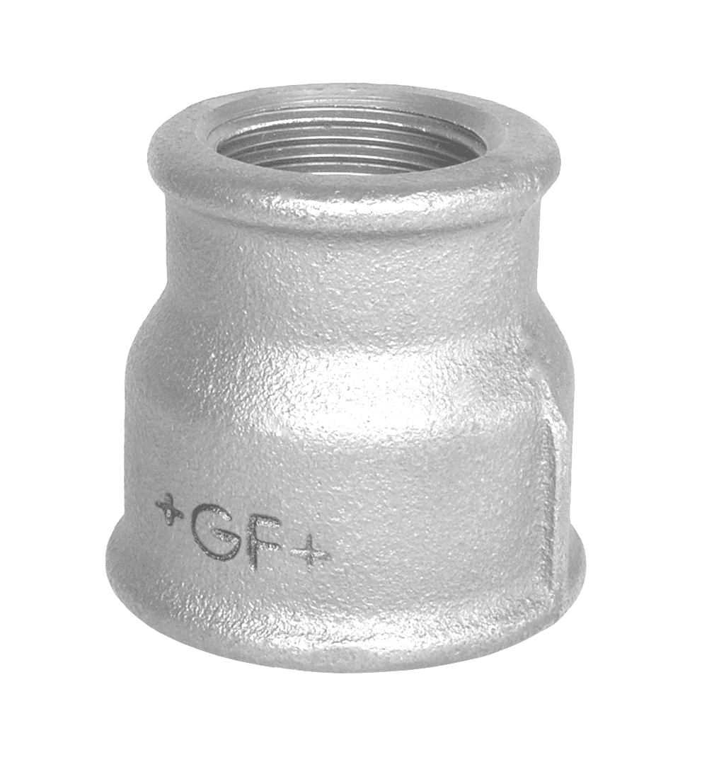 Formmuffe galvaniseret reduktion 3 x 2 - Georg Fischer - Formmuffe galvaniseret reduktion 3 x 2