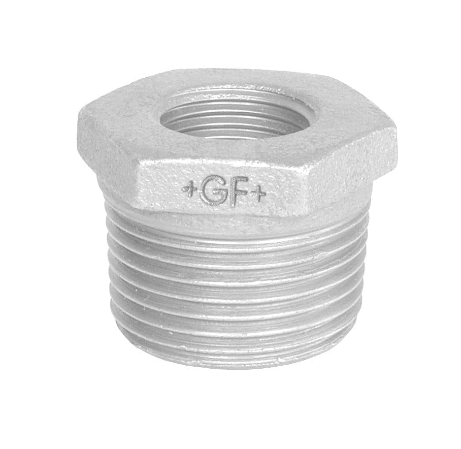 Nippelmuffe galvaniseret koncentrisk 1/2 x 1/4 - Georg Fischer - Nippelmuffe galvaniseret koncentrisk 1/2 x 1/4 - Billede 2