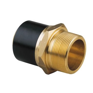 '+GF+ ELGEF Plus overgangsnippel PE/messing PN16 PE100-SDR11 32 mm x 114"