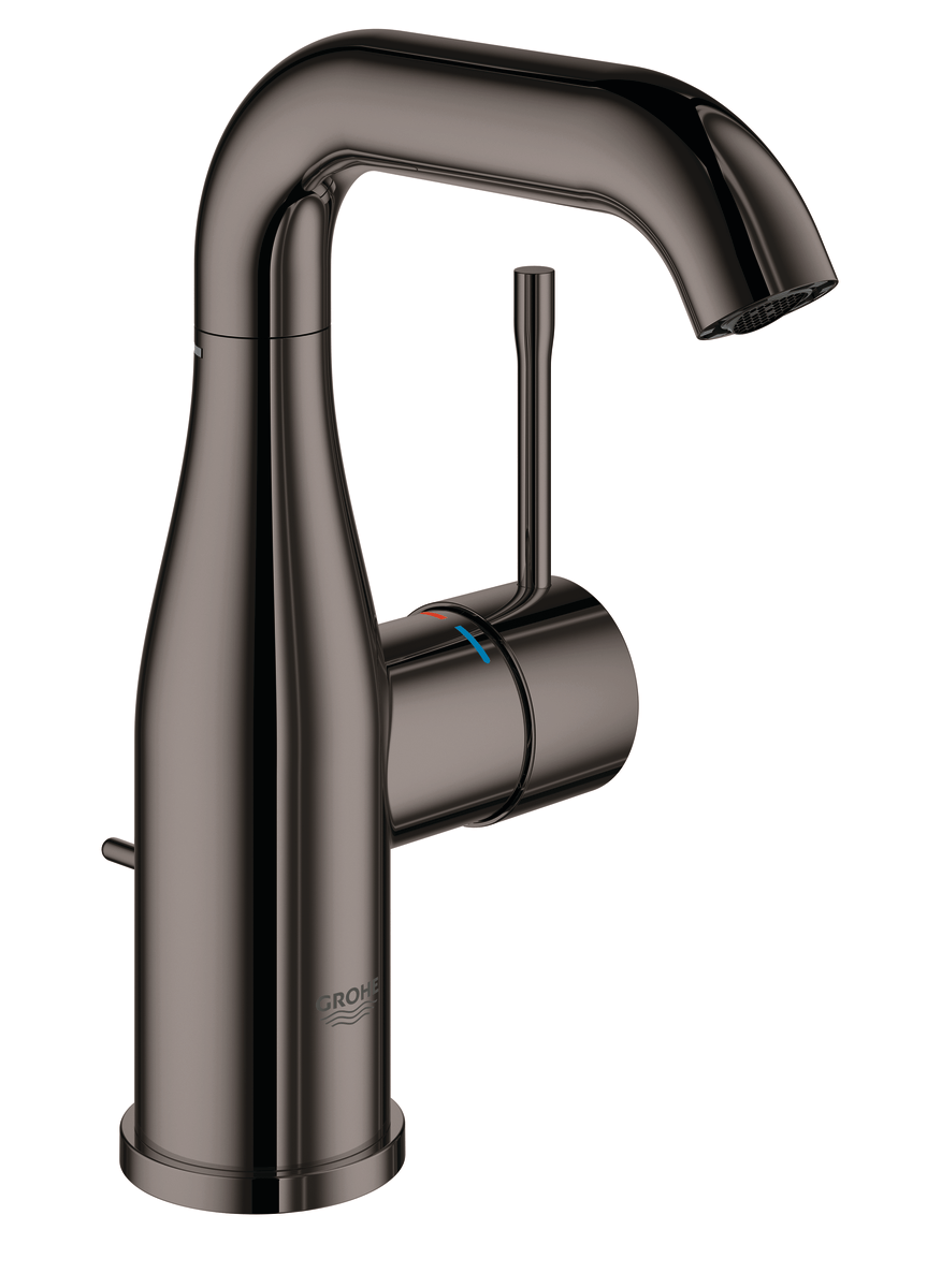 GROHE Essence håndvaskarmatur M med bundventil grafit - Grohe - GROHE Essence håndvaskarmatur M med bundventil grafit
