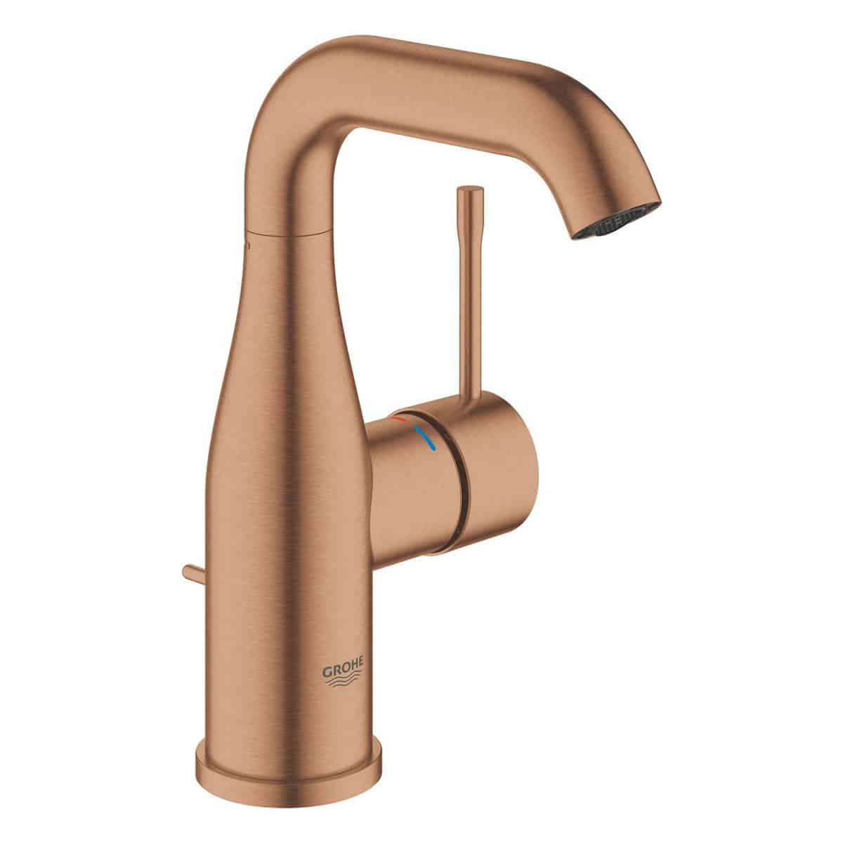 GROHE Essence etgrebs håndvaskarmatur 114 mm tud m/bv, børstet Warm Sunset messing