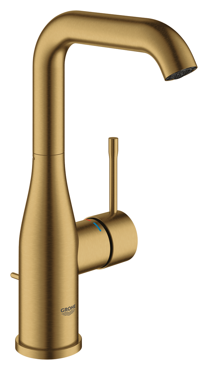 GROHE Essence håndvaskarmatur L med bundventil børstet cool sunrise - Grohe - GROHE Essence håndvaskarmatur L med bundventil børstet cool sunrise