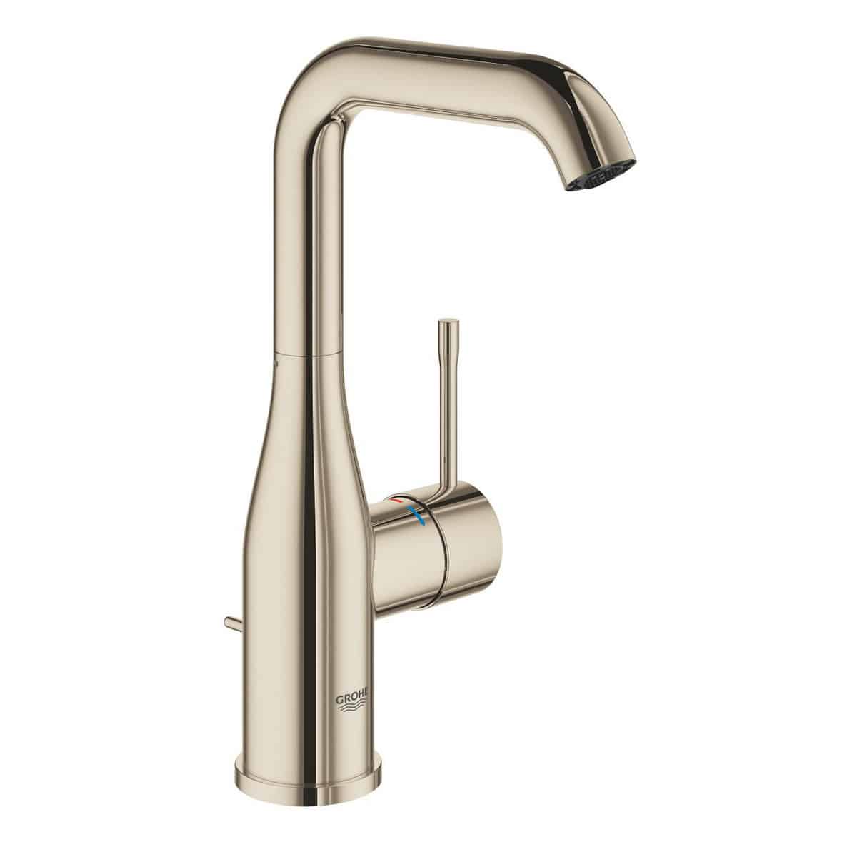 GROHE Essence etgrebs håndvaskarmatur 127 mm tud m/bv, nikkel messing