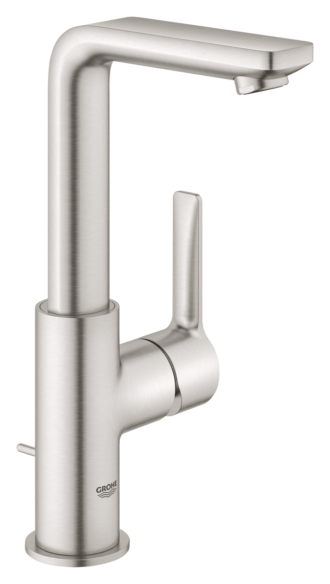 GROHE Lineare New håndvaskarmatur med bundventil L-Size supersteel - Grohe - GROHE Lineare New håndvaskarmatur med bundventil L-Size supersteel