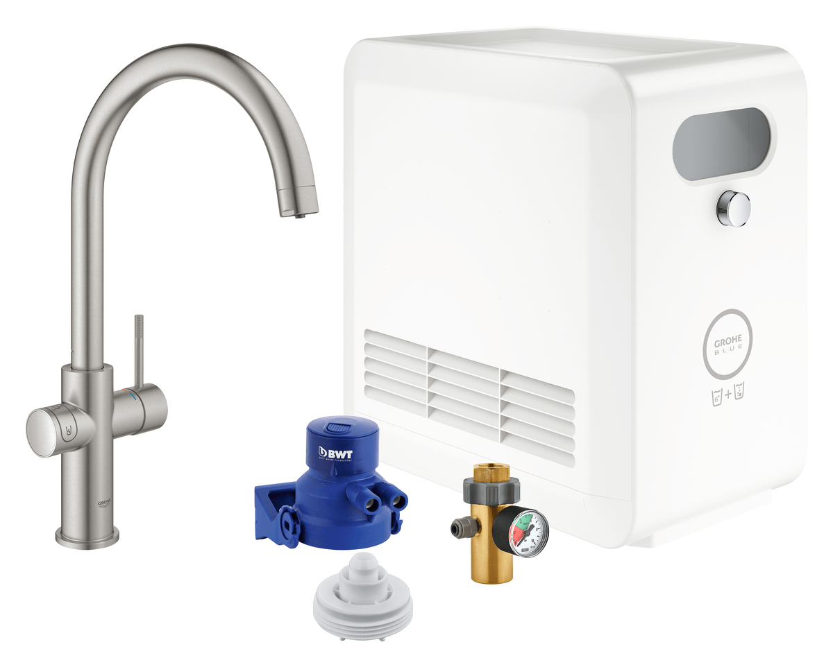 GROHE Blue Professional C-tud SuperSteel - Grohe - GROHE Blue Professional C-tud SuperSteel