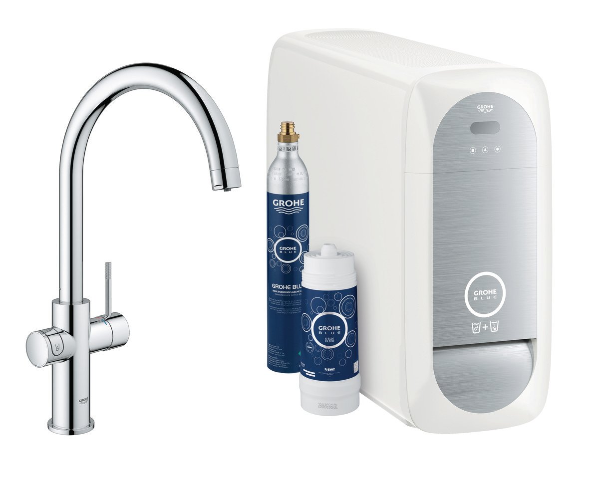GROHE Blue Home etgreb køkken C-tud krom - Grohe - GROHE Blue Home etgreb køkken C-tud krom - Billede 2