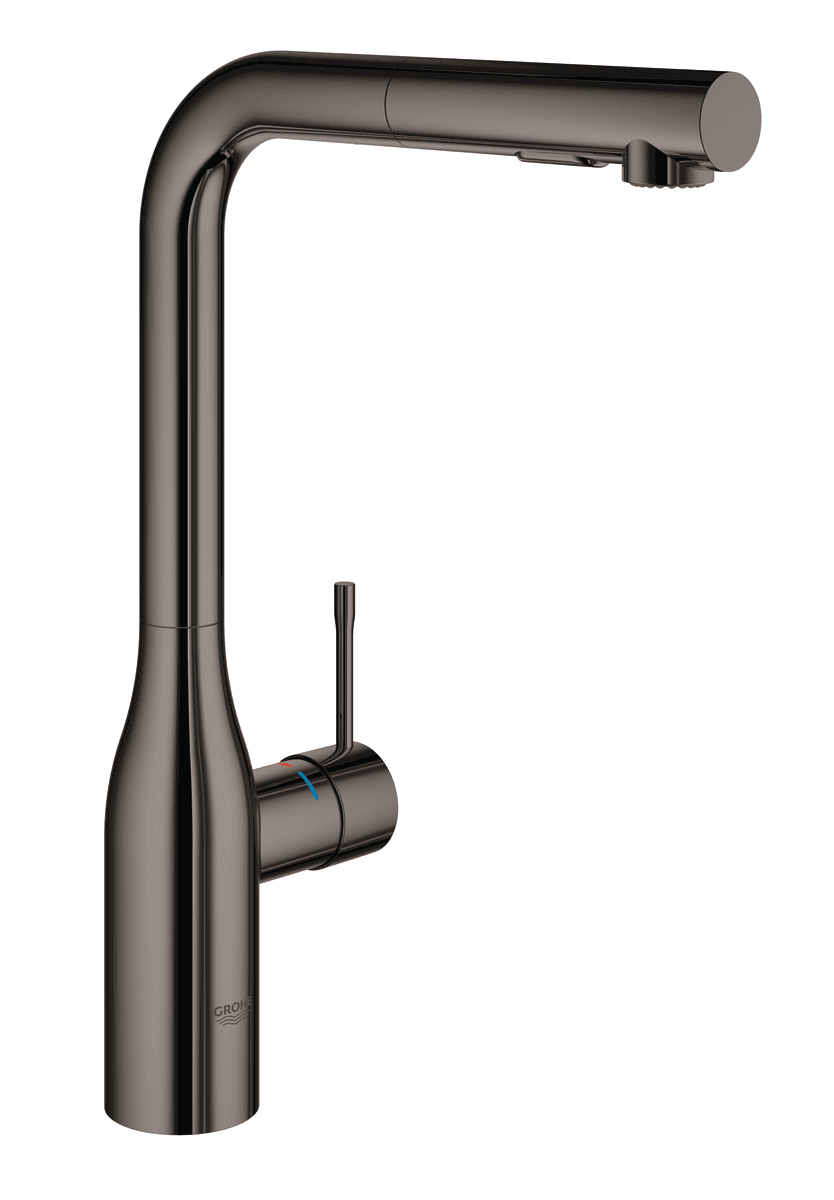 GROHE Essence køkkenarmatur L-tud med udtræksbruser grafit - Grohe - GROHE Essence køkkenarmatur L-tud med udtræksbruser grafit