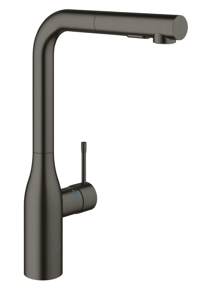 GROHE Essence køkkenarmatur L-tud med udtræksbruser børstet grafit - Grohe - GROHE Essence køkkenarmatur L-tud med udtræksbruser børstet grafit - Billede 2