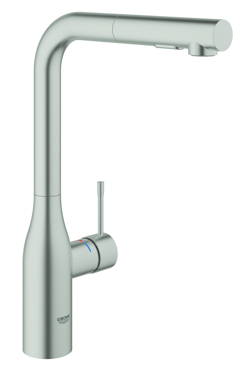 GROHE Essence køkkenarmatur med svingtud og udtræk - SuperSteel - Grohe - GROHE Essence køkkenarmatur med svingtud og udtræk - SuperSteel - Billede 2