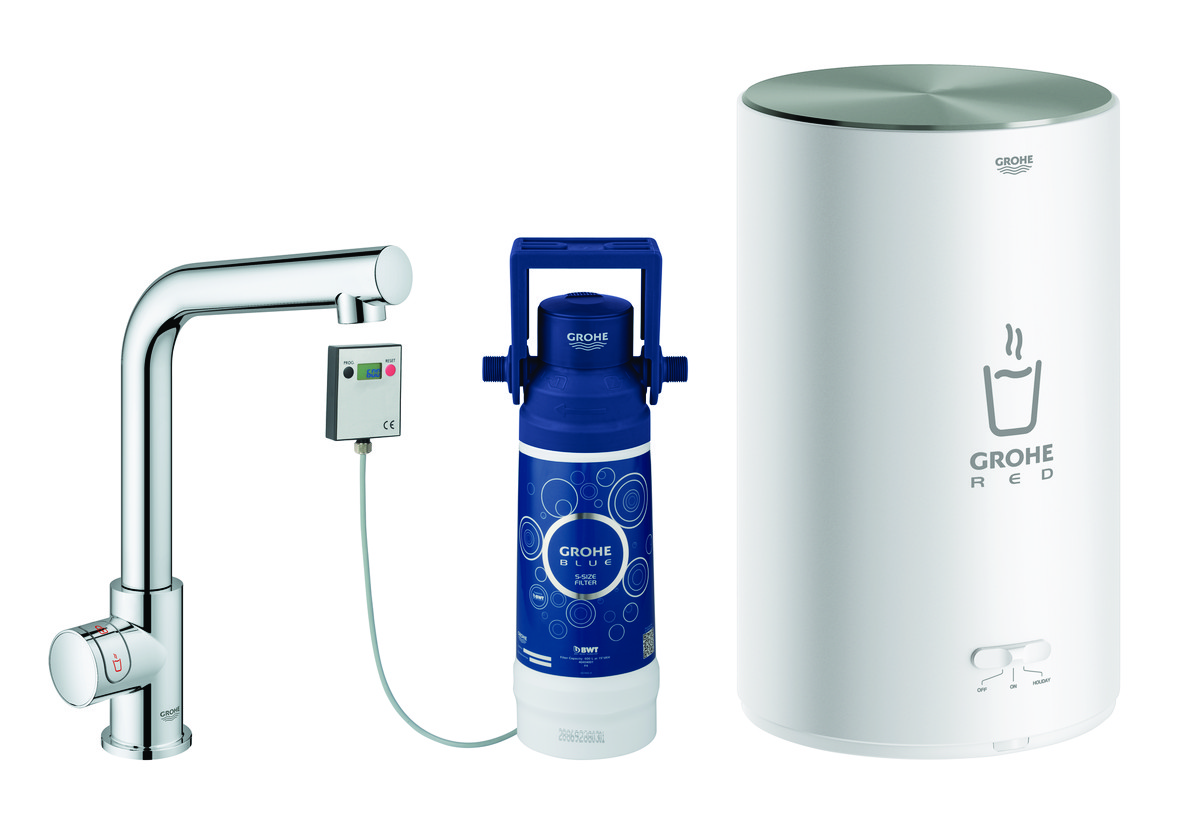 GROHE Red Mono hane med kogende vand 4 l-kedel L-tud, krom - Grohe - GROHE Red Mono hane med kogende vand 4 l-kedel L-tud, krom - Billede 2