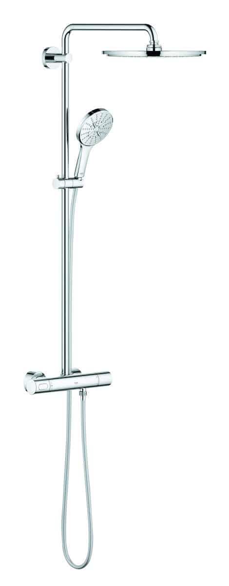 GROHE Rainshower SmartActive 310 brusesystem med termostat til væg krom - Grohe - GROHE Rainshower SmartActive 310 brusesystem med termostat til væg krom