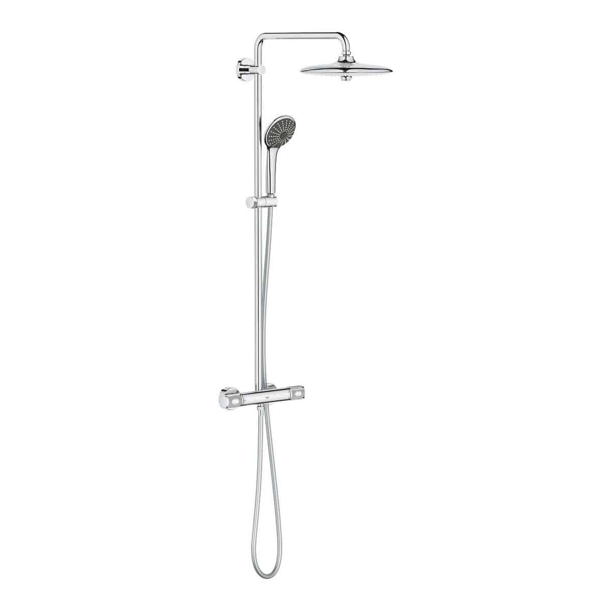 GROHE Vitalio Joy 260 brusesystem med termostat til væg krom