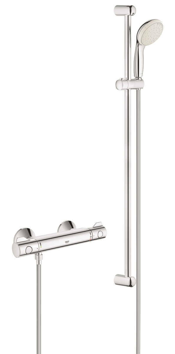 GROHE Grohtherm termostat med brusesæt krom