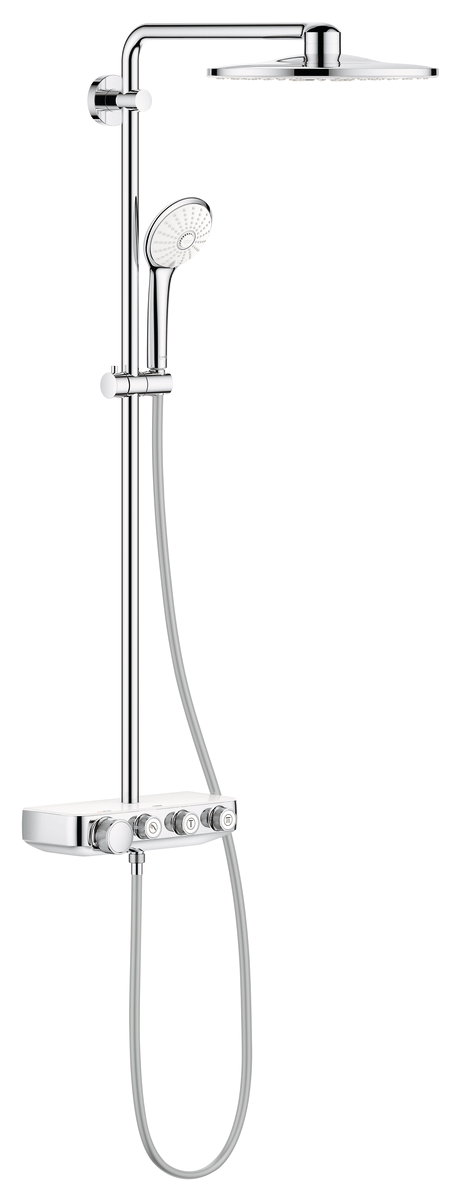GROHE Euphoria SmartControl 310 Duo brusesystem med termostat til væg Moon White